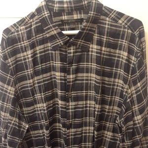 John varvatos plaid shirt